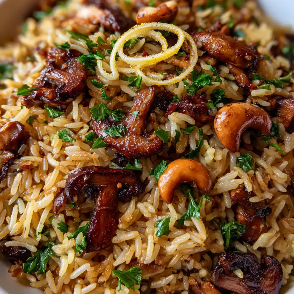 Ultimate Garlic Mushroom Rice Pilaf 1772913428.9793506