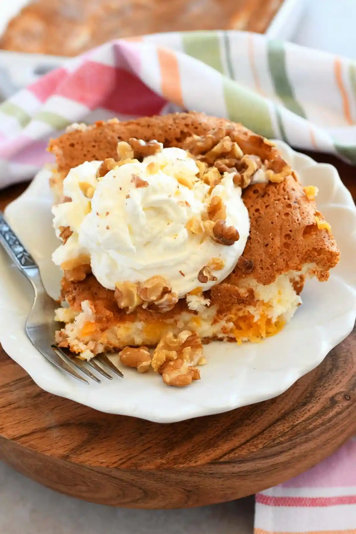 Easy Two-Ingredient Peach Angel Food Cake 3 Recipe image