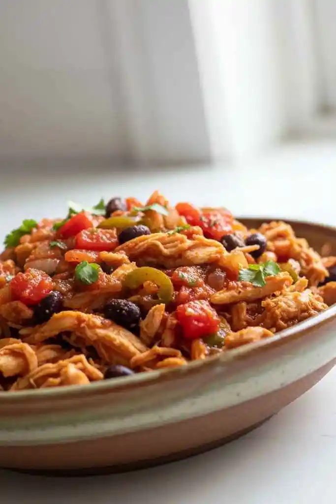 Easy Slow Cooker Salsa Chicken 3 Recipe image