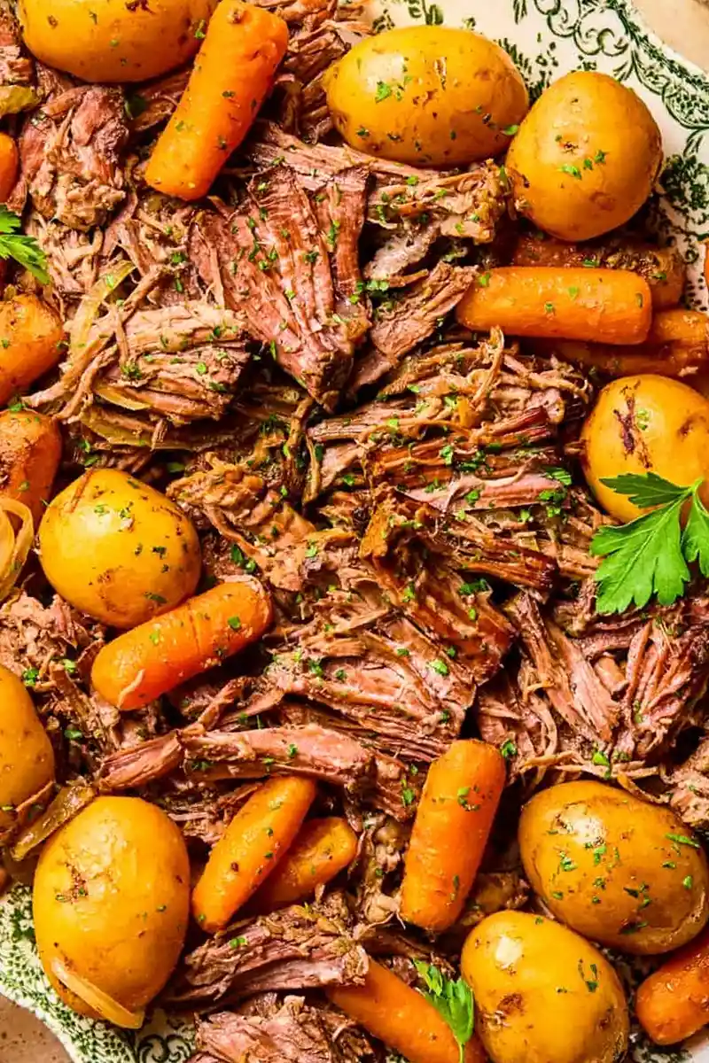 Slow Cooker Tender Chuck Roast with Root Vegetables 3 Recipe image