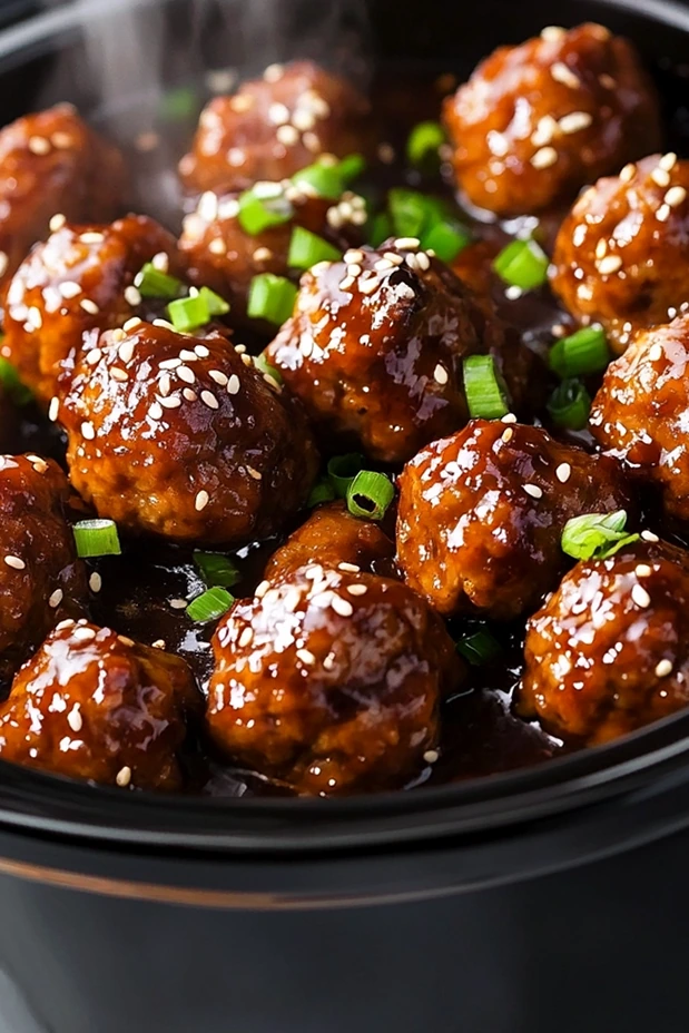Slow Cooker Asian-Style Meatballs 3 Recipe image
