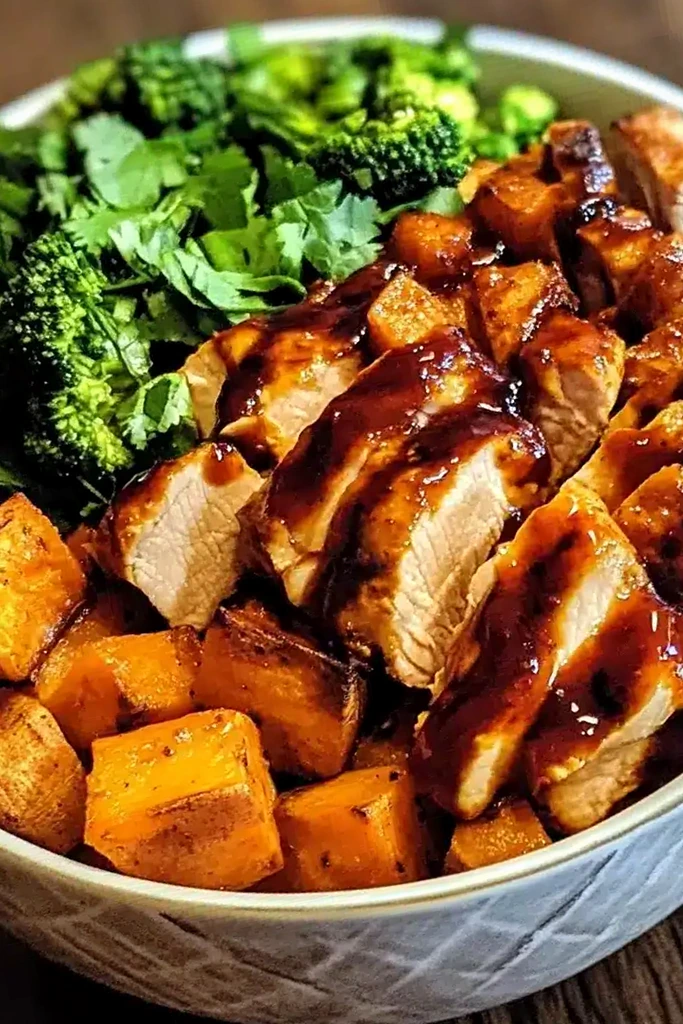 BBQ Chicken Sweet Potato Bowl Recipe 3 Recipe image