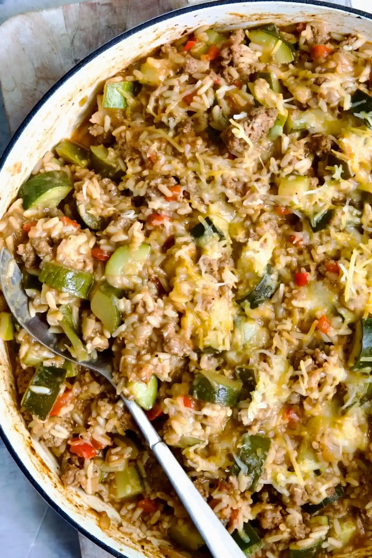 Hearty Beef and Zucchini Rice Skillet 3 Recipe image