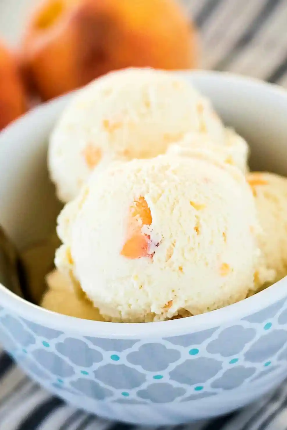 Homemade Creamy Peach Ice Cream 3 Recipe image
