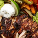 Blackstone Chicken Fajitas with Cilantro Lime Sauce 4 Blackstone Chicken Fajitas with Cilantro Lime Sauce