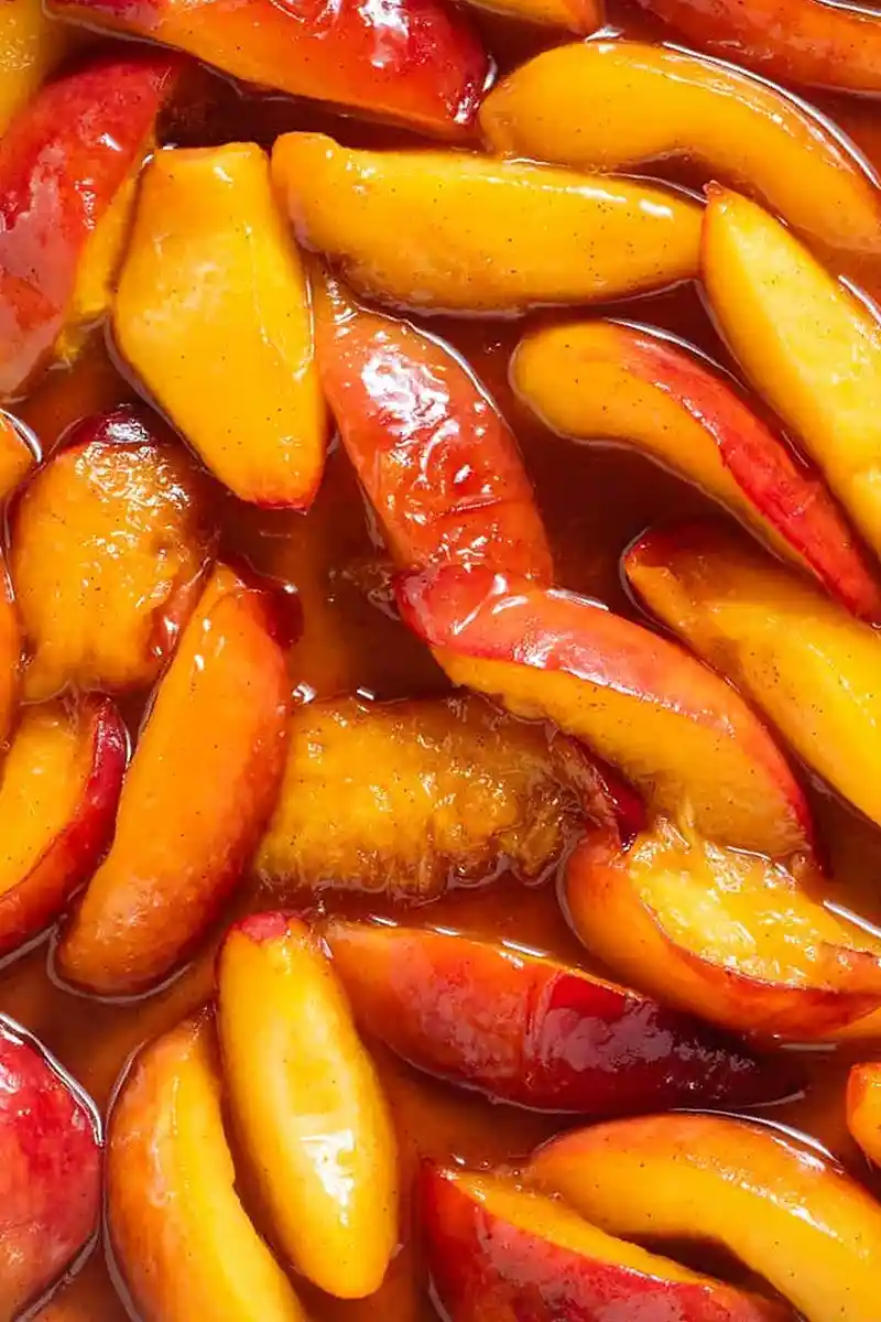 Quick Caramelized Peaches 3 Recipe image