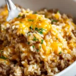 Cheesy Ground Beef and Rice Casserole 4 Cheesy Ground Beef and Rice Casserole