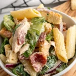Creamy Chicken Caesar Pasta Salad 4 Creamy Chicken Caesar Pasta Salad