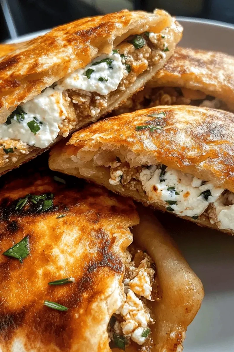 Crispy Chicken and Feta Pita Pockets 3 Recipe image