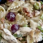 Creamy Chicken Grape Pasta Salad with Poppy Seed Dressing 4 Creamy Chicken Grape Pasta Salad with Poppy Seed Dressing