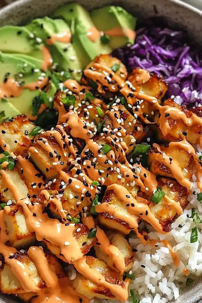 Crispy Bang Bang Chicken Bowl 3 Recipe image