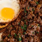 Savory Crispy Ground Beef Rice Bowls 4 Savory Crispy Ground Beef Rice Bowls