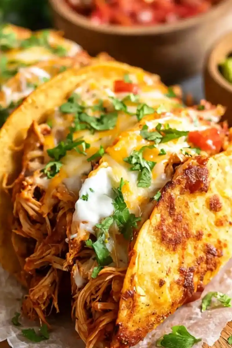 Oven-Baked Crunchy Chicken Tacos 3 Recipe image