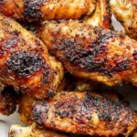 Crispy Grilled Chicken Wings with Savory Dry Rub 4 Crispy Grilled Chicken Wings with Savory Dry Rub