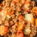 Slow Cooker Ground Beef Stew 4 Slow Cooker Ground Beef Stew