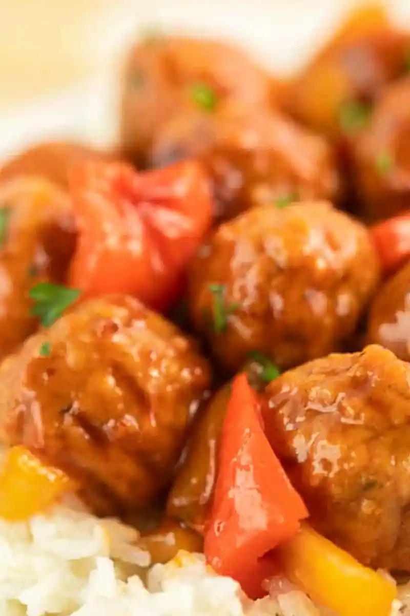 Slow Cooker Sweet and Sour Meatballs 3 Recipe image