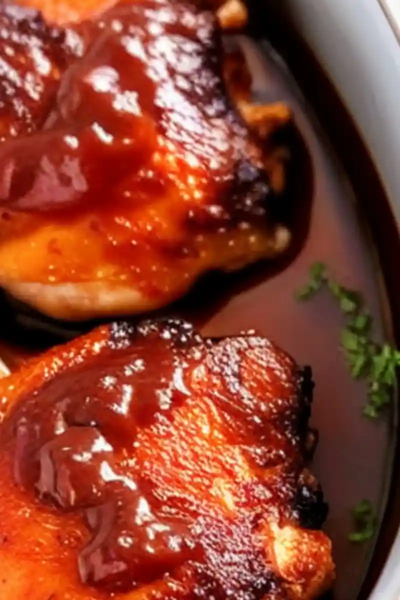 Tender Slow Cooker BBQ Chicken Thighs 3 Recipe image