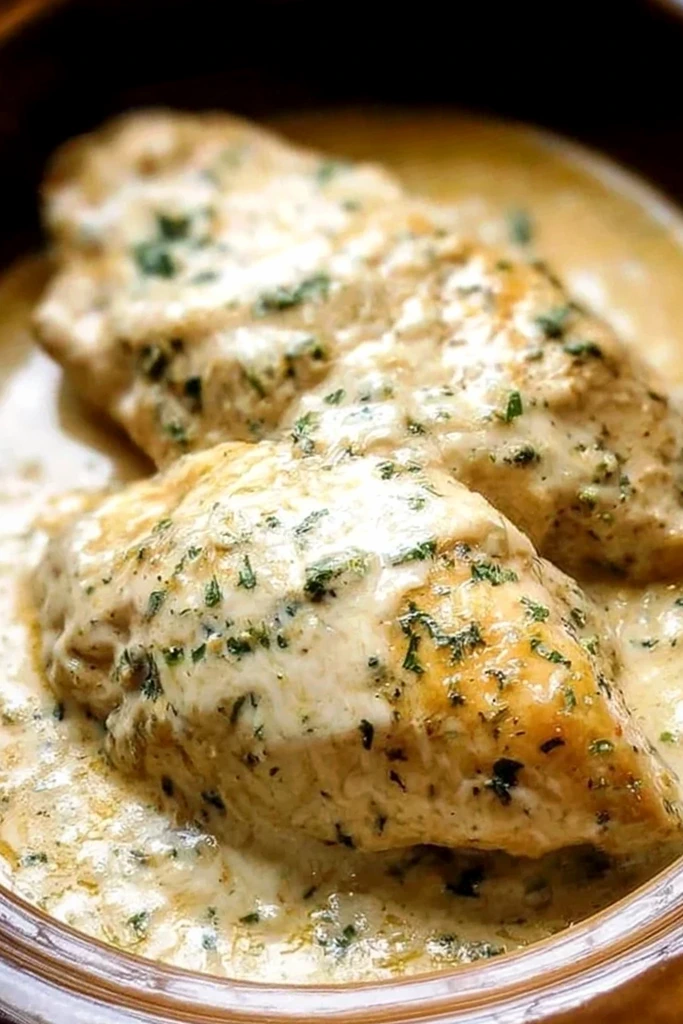 Slow Cooker Creamy Garlic Parmesan Chicken 3 Recipe image
