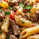 Slow Cooker Garlic Beef Pasta 4 Slow Cooker Garlic Beef Pasta
