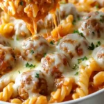 Easy Dump and Bake Meatball Pasta Casserole 4 Easy Dump and Bake Meatball Pasta Casserole