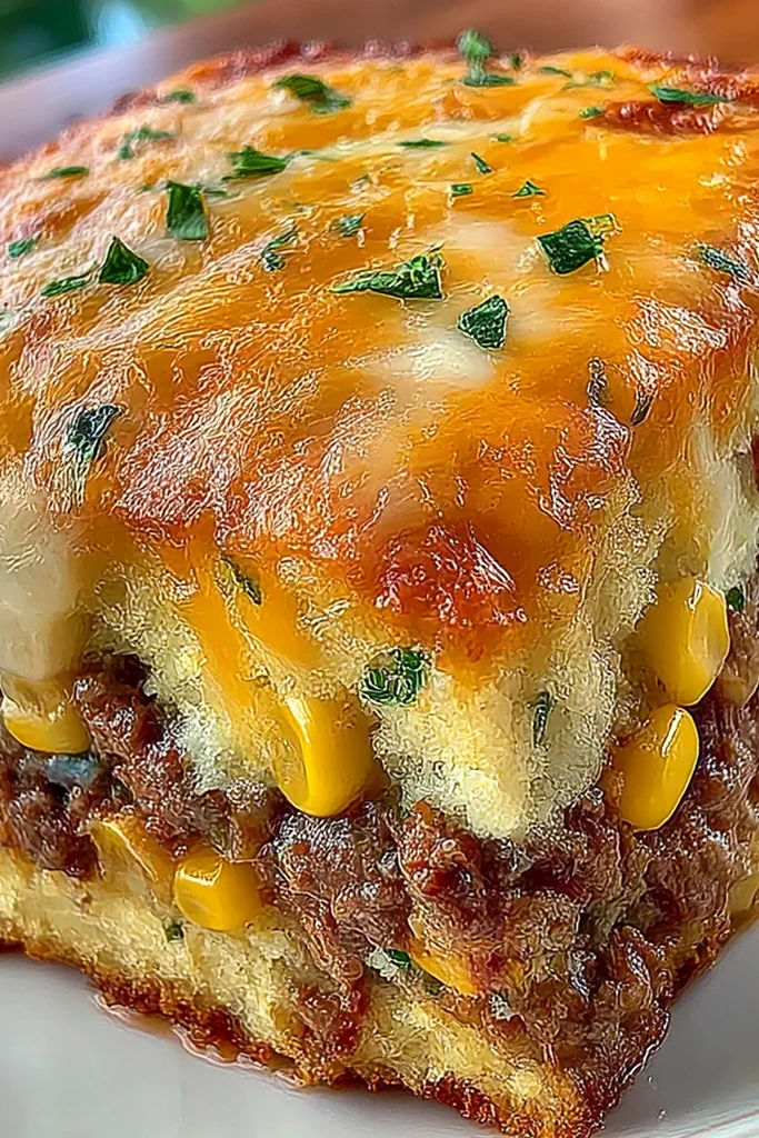 Hearty Ground Beef and Cornbread Casserole 3 Recipe image