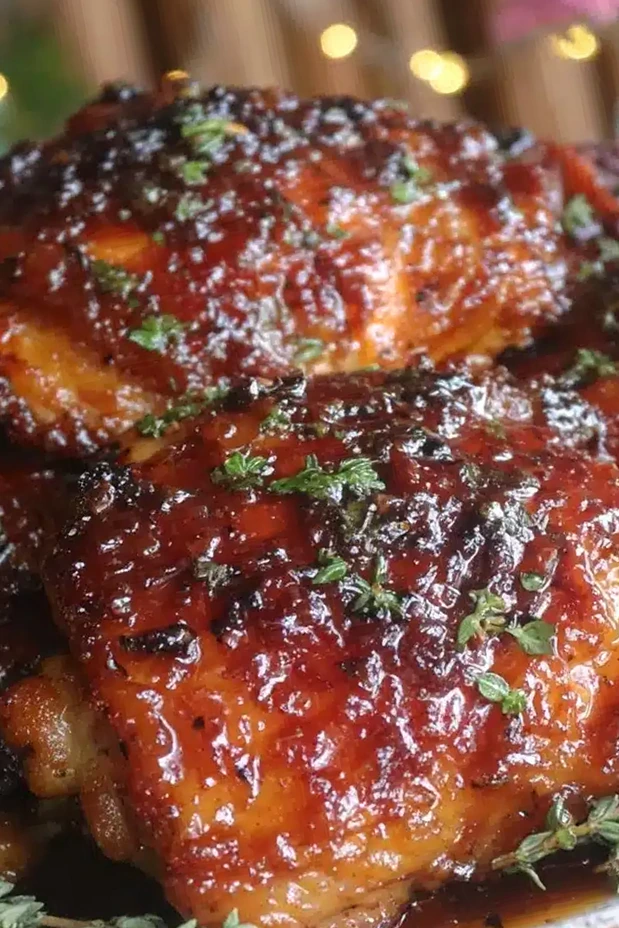 Slow Cooker Honey Garlic Chicken Thighs