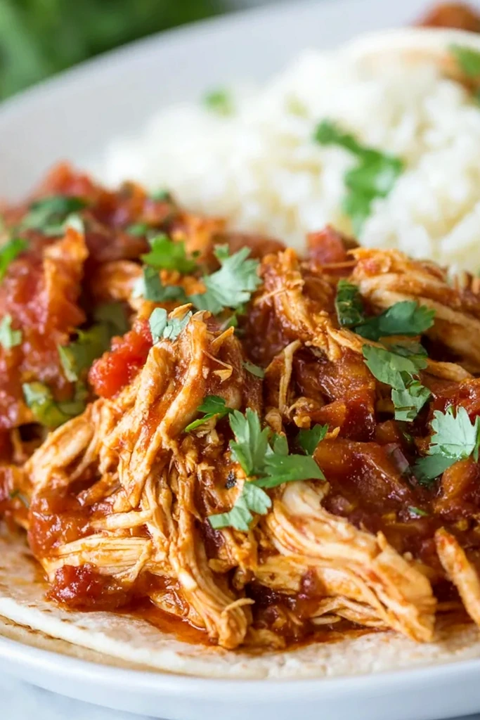 Creamy Slow Cooker Salsa Chicken 3 Recipe image