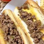 Quick Ground Beef Philly Cheesesteak Sandwiches 4 Quick Ground Beef Philly Cheesesteak Sandwiches