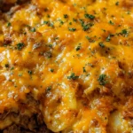 Savory Ground Beef and Potato Hobo Casserole 4 Savory Ground Beef and Potato Hobo Casserole