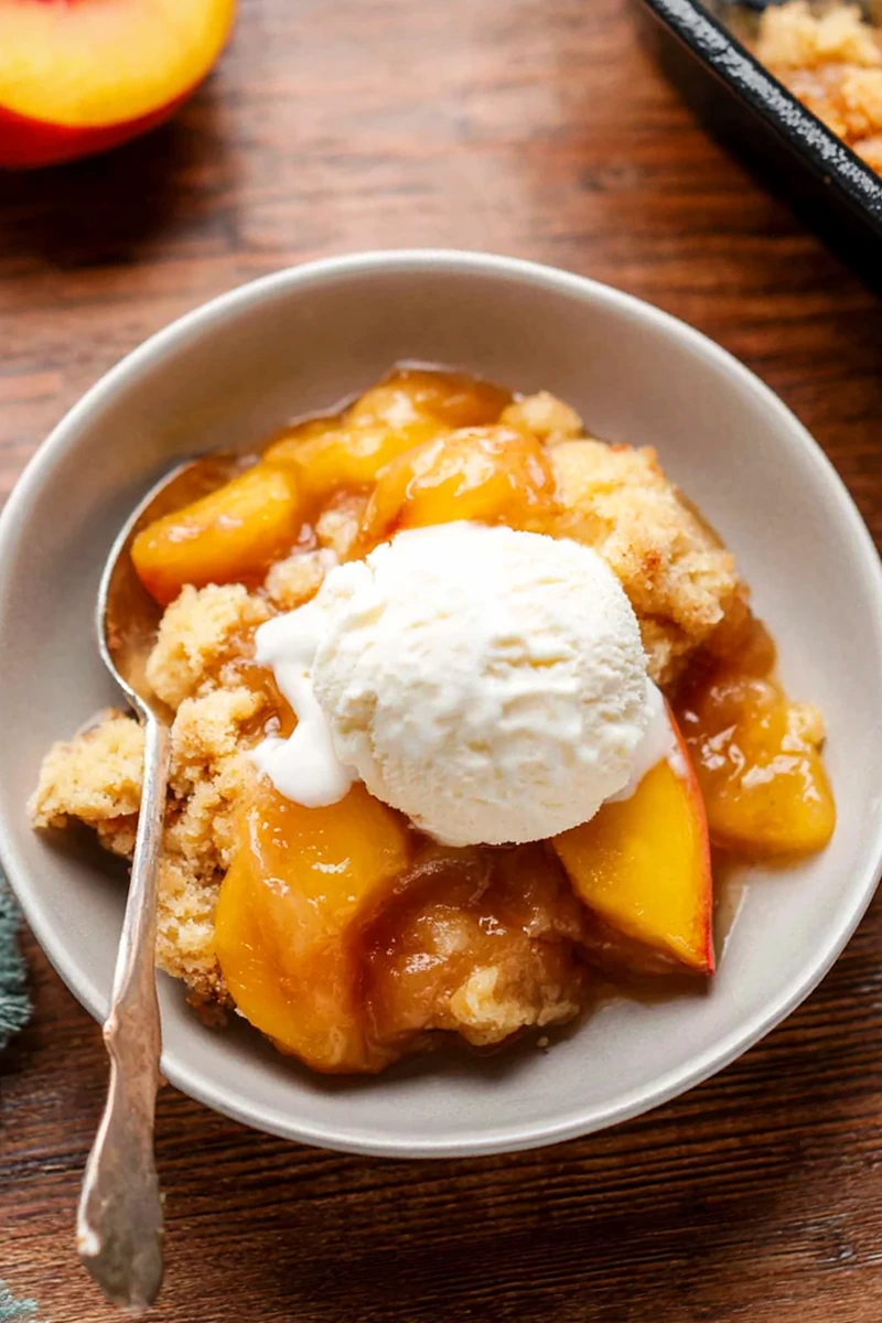 Classic Golden Peach Cobbler 3 Recipe image