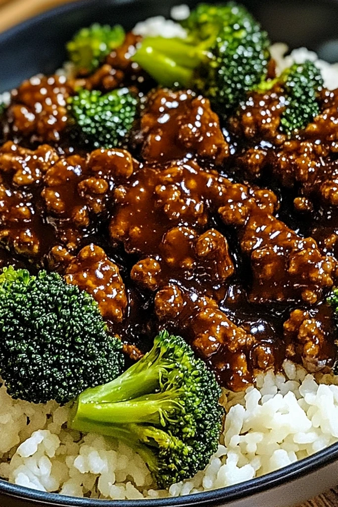 Quick Honey Garlic Ground Beef and Broccoli Stir-Fry
