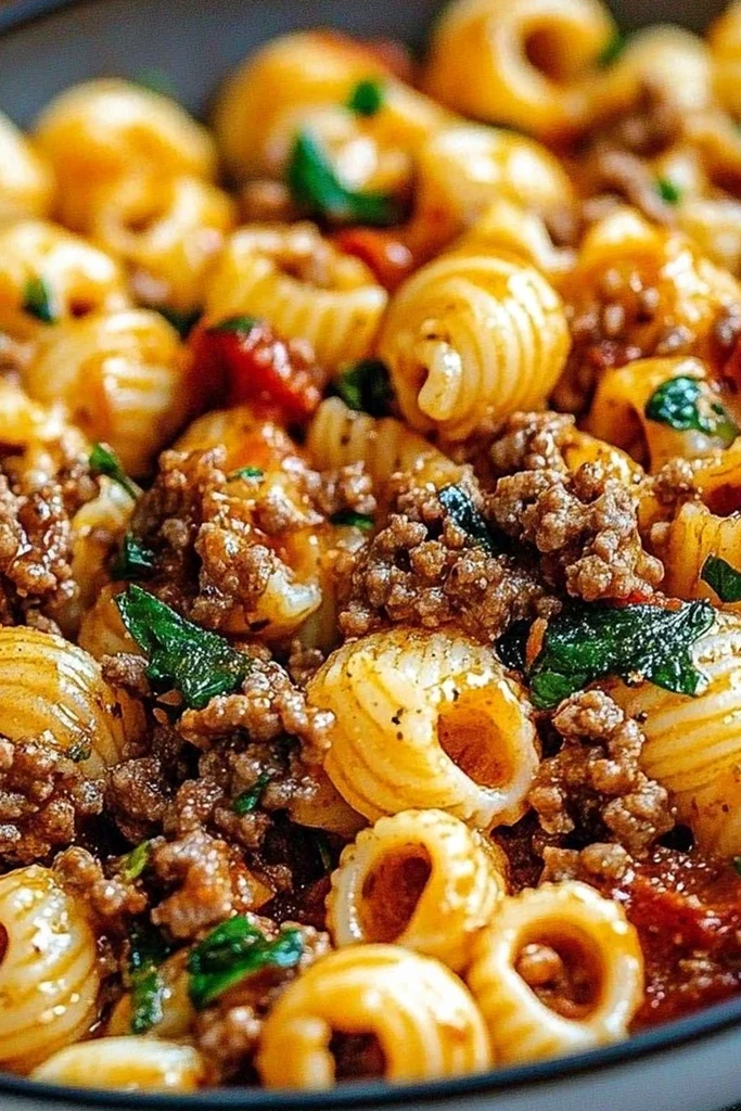 Creamy Marry Me Ground Beef Pasta 3 Recipe image