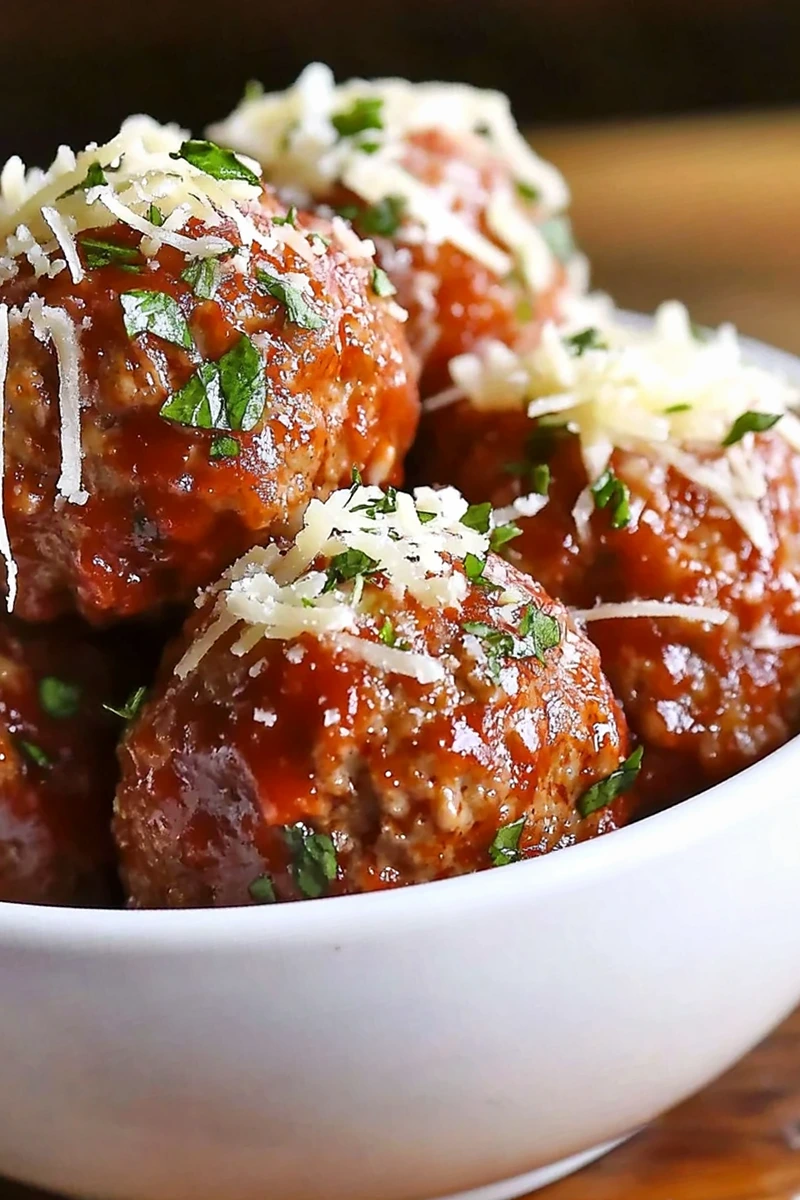 Simple Baked Beef Meatballs 3 Recipe image