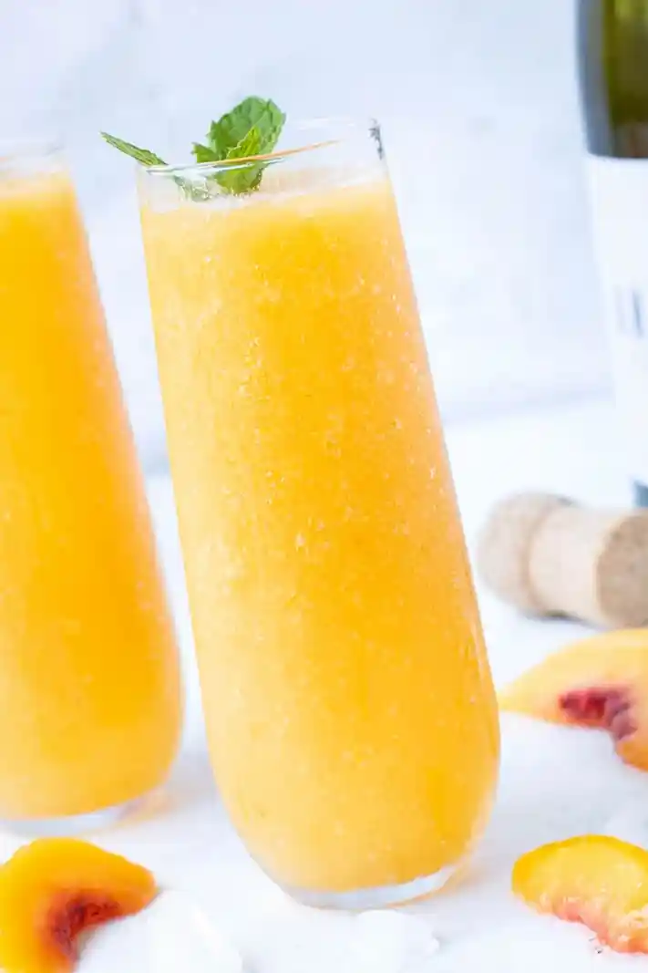 Creamy Frozen Peach Bellini 3 Recipe image