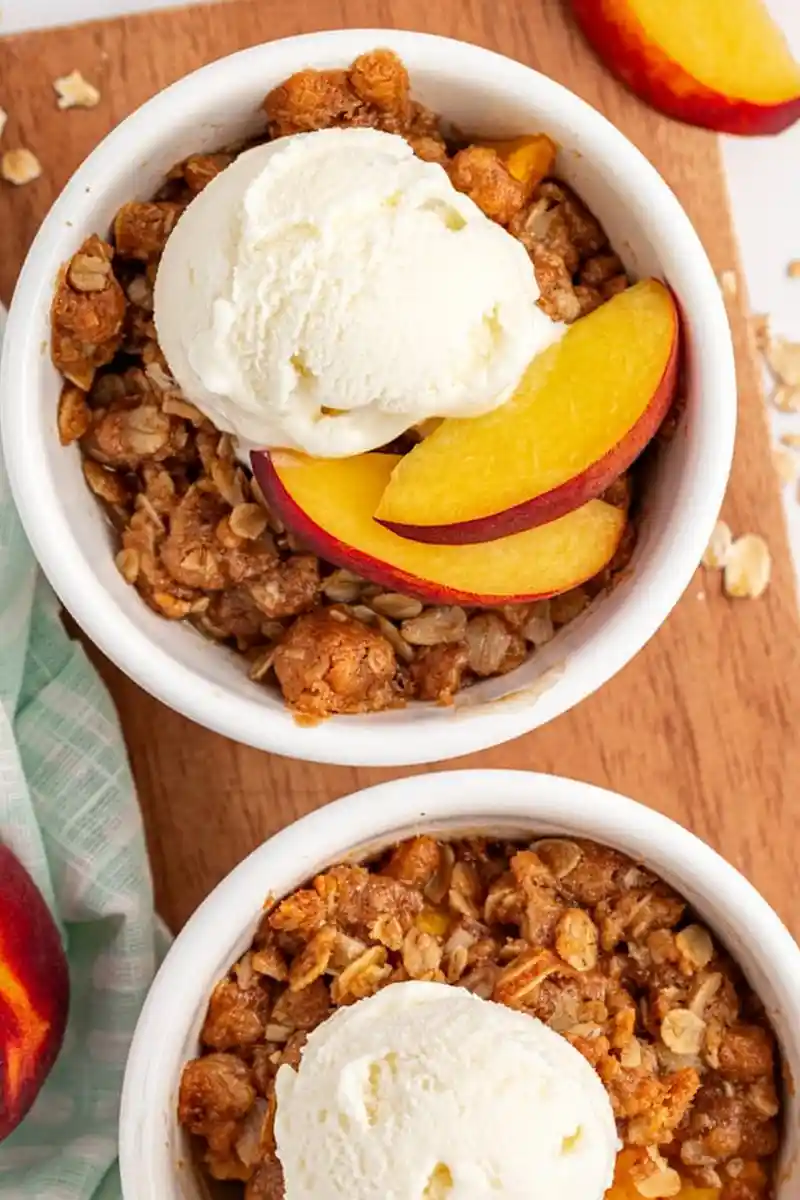 Small-Batch Peach Crisp for Two 3 Recipe image