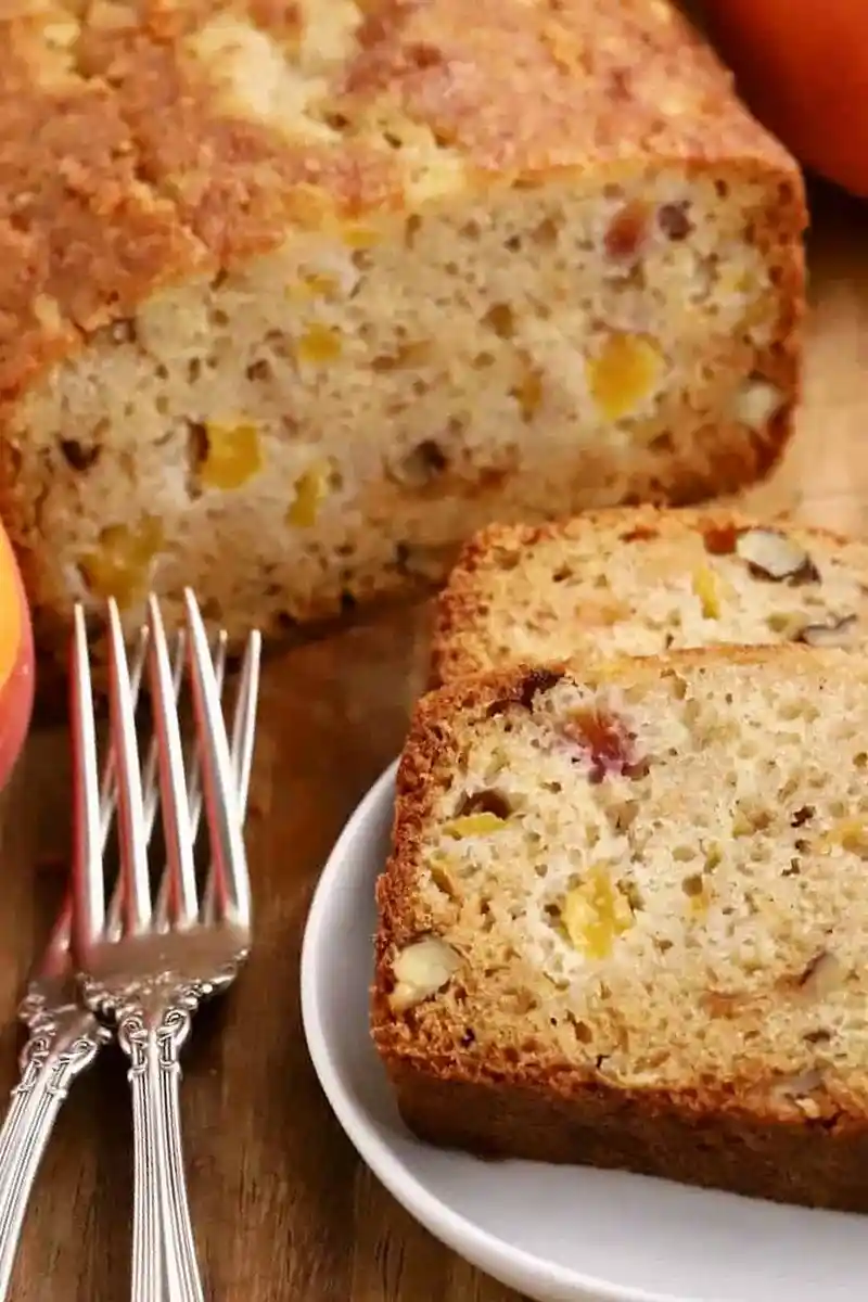 Moist Southern Peach Bread with Pecans 3 Recipe image