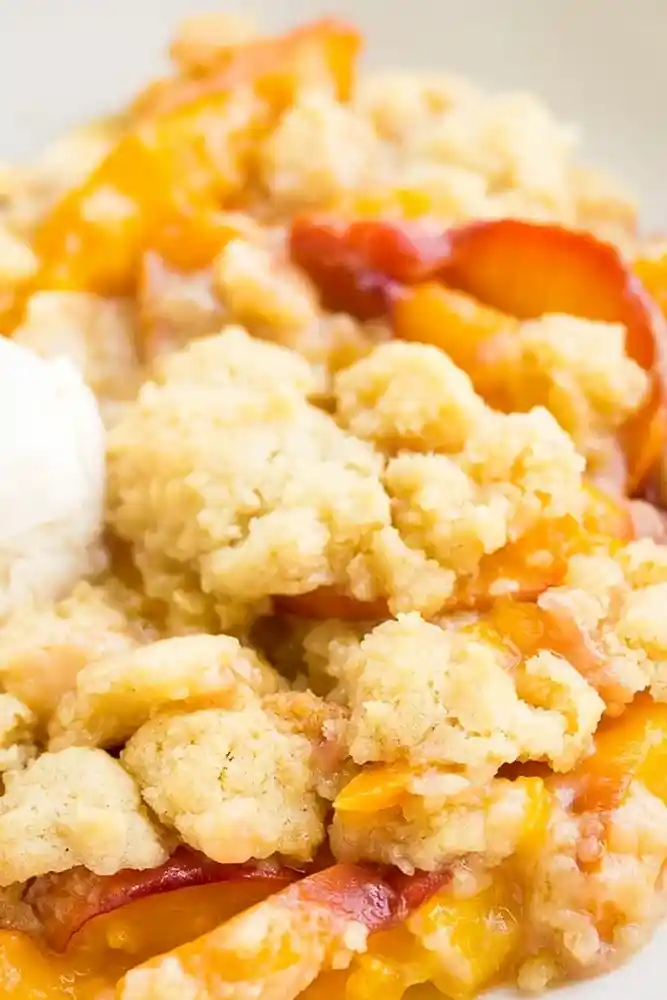 Easy Vegan Peach Cobbler 3 Recipe image