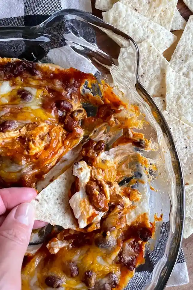 3-Ingredient Warm Chili Cheese Dip 3 Recipe image