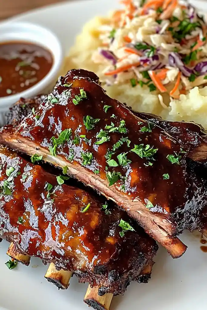 Instant Pot Sticky BBQ Beef Ribs 3 Recipe image