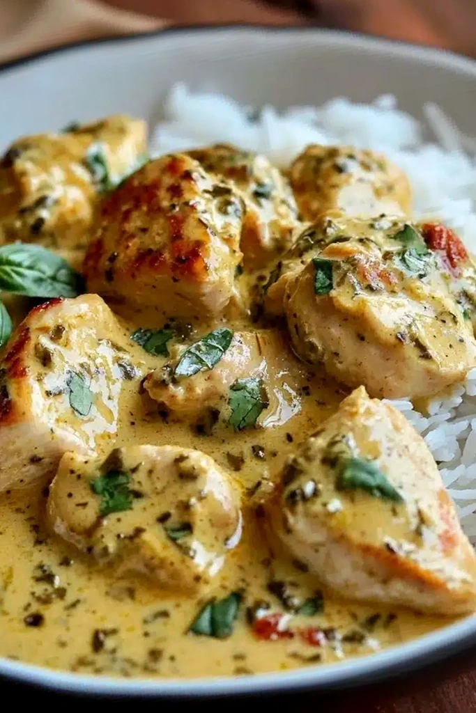 Creamy Basil Chicken with Coconut Curry Sauce 3 Recipe image
