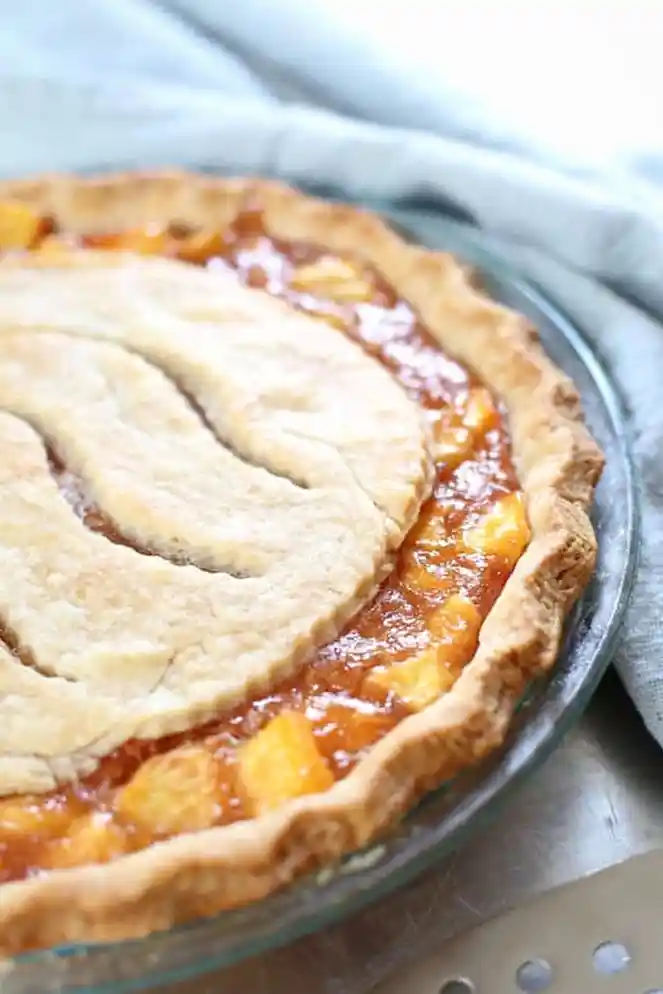 Homemade Fresh Peach Pie 3 Recipe image