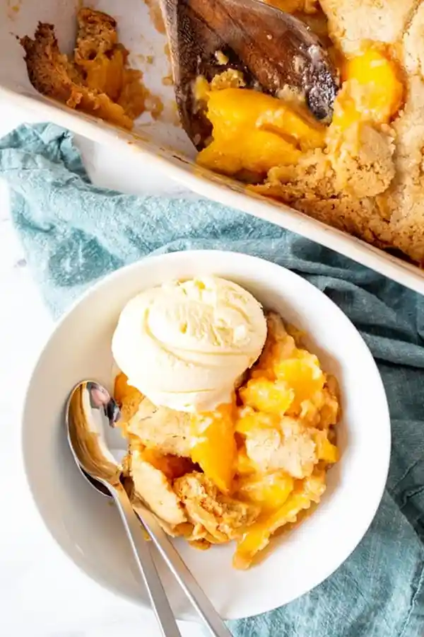 Easy Frozen Peach Cobbler 3 Recipe image