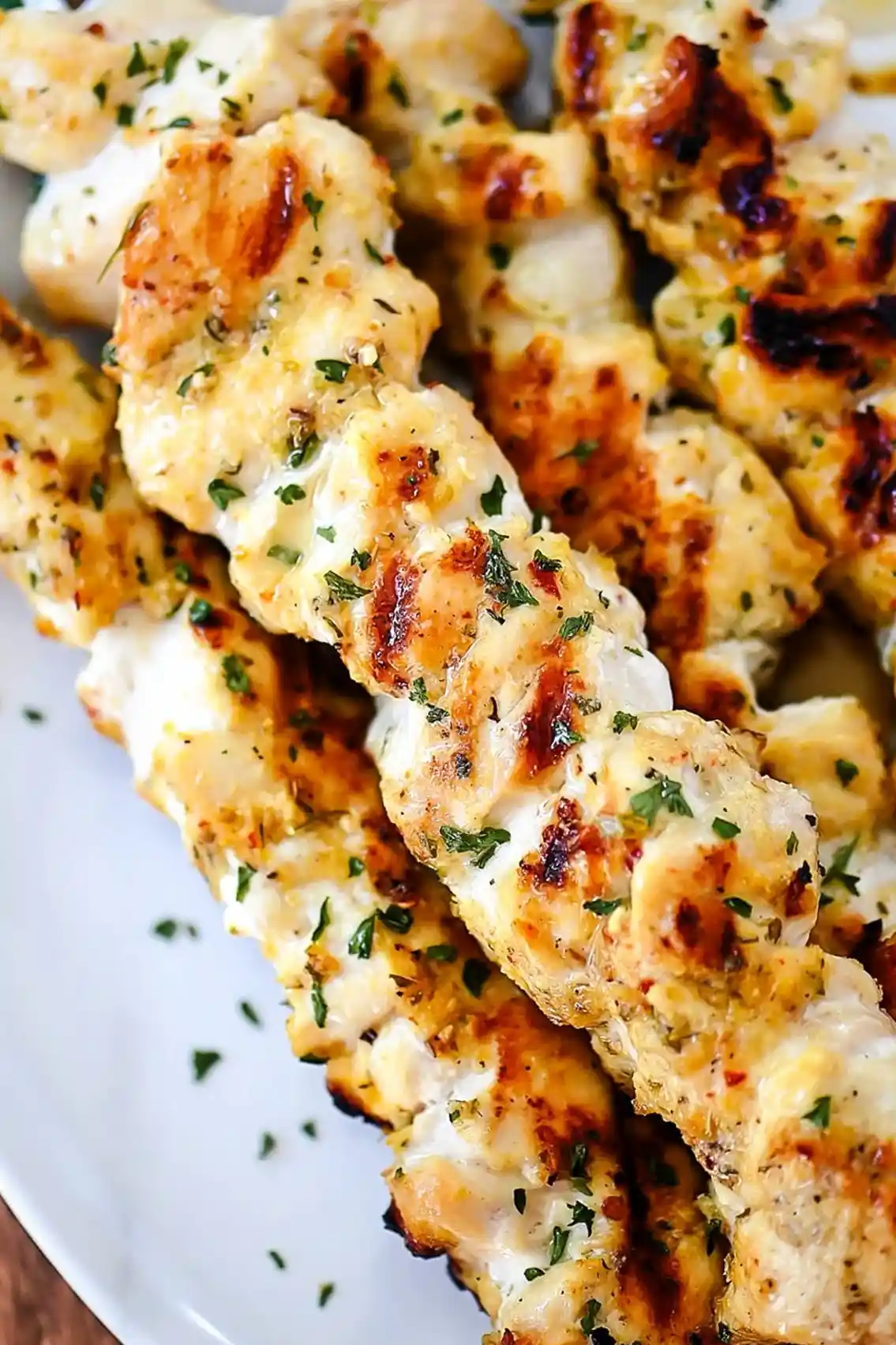 Garlic Parmesan Chicken Kebabs 3 Recipe image