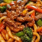 Garlic Sesame Beef Udon Stir-Fry 4 Garlic Sesame Beef Udon Stir-Fry