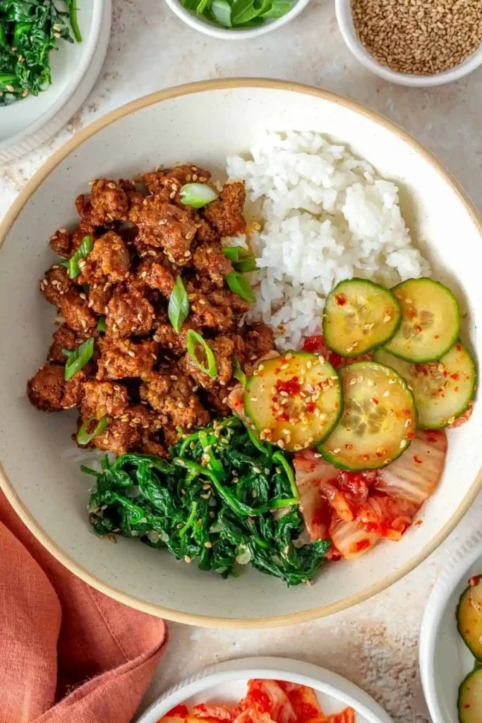 Gochujang Ground Beef Bowls