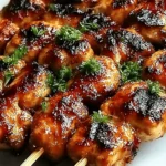 Tropical Coconut Ginger Chicken Skewers 4 Tropical Coconut Ginger Chicken Skewers