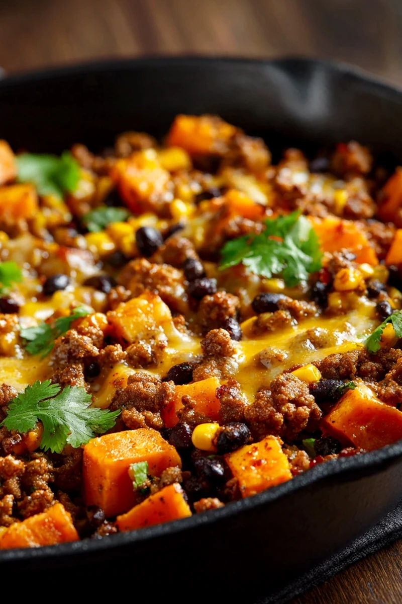 Ground Beef and Sweet Potato Taco Skillet 3 Recipe image