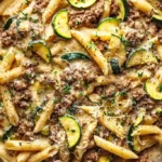 One-Pan Creamy Beef and Zucchini Penne 4 One-Pan Creamy Beef and Zucchini Penne