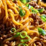 Quick Ground Beef Mongolian Noodles 4 Quick Ground Beef Mongolian Noodles