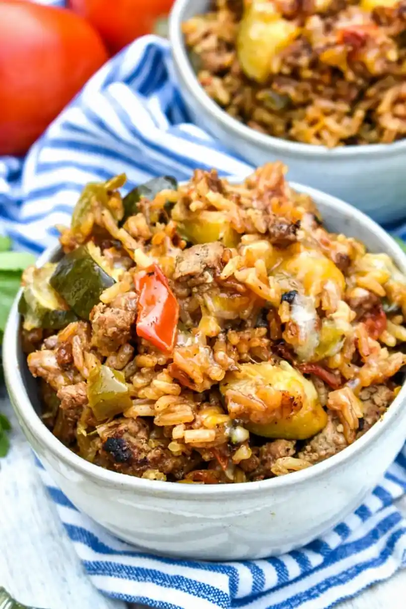 One-Pot Ground Beef, Zucchini, and Rice Skillet 3 Recipe image